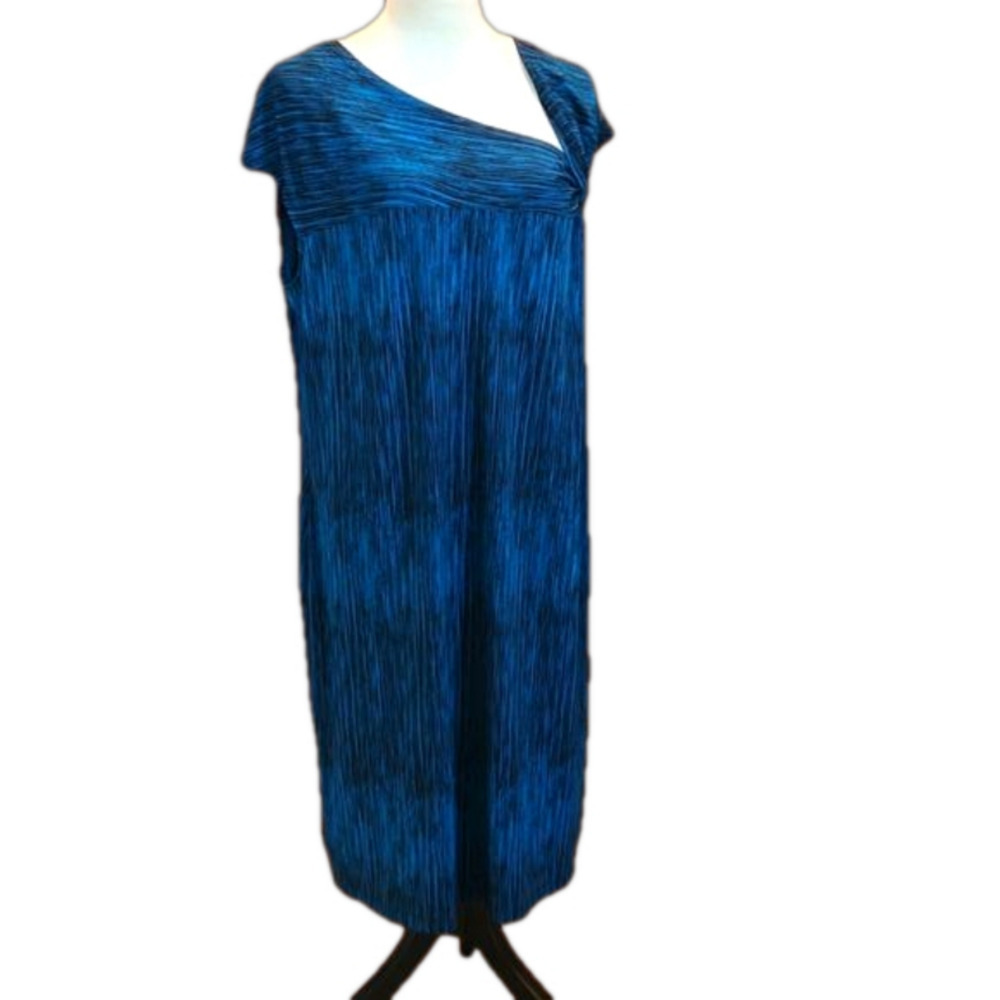 Worthington Asymmetrical Dress Women's size 20W Teal and black